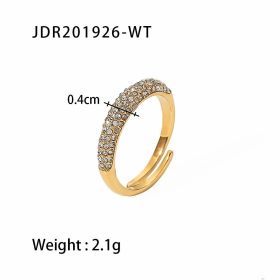 Women's Fashion Personality Versatile Ring Jewelry (Color: White)