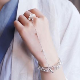Antique Bell Ring Bracelet Retro Jewelry (Color: Plain and elegant type)