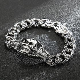Jewelry Retro Old Creative Personality Stainless Steel Bracelet (Color: KB16221D)