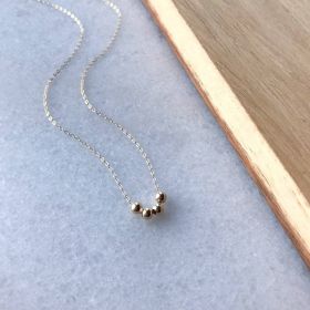 Micro Worry Jewelry Free Rotation Anti-pressure Decompression Necklace (Color: Silver)