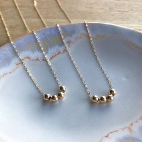 Micro Worry Jewelry Free Rotation Anti-pressure Decompression Necklace (Color: Gold)
