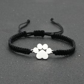 Popular Jewelry Stainless Steel Bear Claw Bracelet (Color: Black)