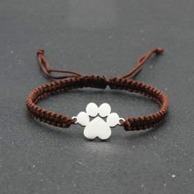 Popular Jewelry Stainless Steel Bear Claw Bracelet (Color: Dark brown)