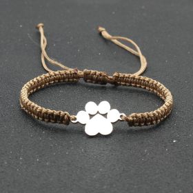 Popular Jewelry Stainless Steel Bear Claw Bracelet (Color: Khaki)
