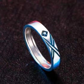 Punk Ins New Two Dimensional Ring Jewelry (style: Male)