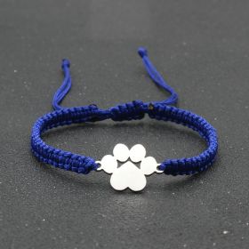 Popular Jewelry Stainless Steel Bear Claw Bracelet (Color: Blue)