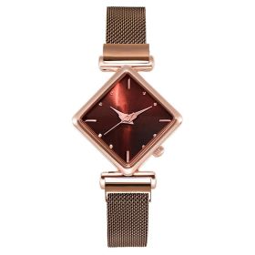 Women Square Watch Luxury Ladies Quartz Magnet Buckle Gradient Color Watches Relogio Feminino For Gift Clock (Color: XR4396-CO, size: 1)