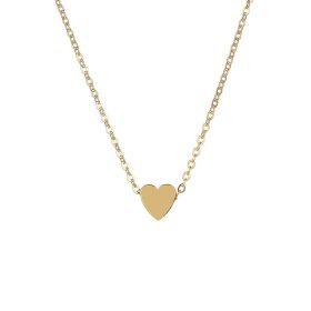 Fashion Jewelry Chain Three-dimensional love heart Necklace For Women Style127 (Color: Silver)